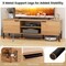 Costway 2-Door TV Stand with Charging Station Media Entertainment Center for TVs up to 65"